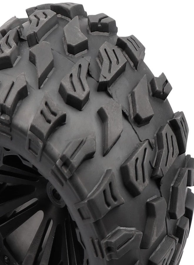 Aimrock 4pcs Pre-Glued 12mm Hex 2.8'' RC Wheels and Tires OD 5'' with Wrench for 1/10 Traxxas Hoss Stampede Rustler HSP Redcat Volcano RC Monster Truck Tires Wheels Off-Road RC Car - Image 3